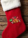 Patch Noeud sur chaussette de Noel.webp