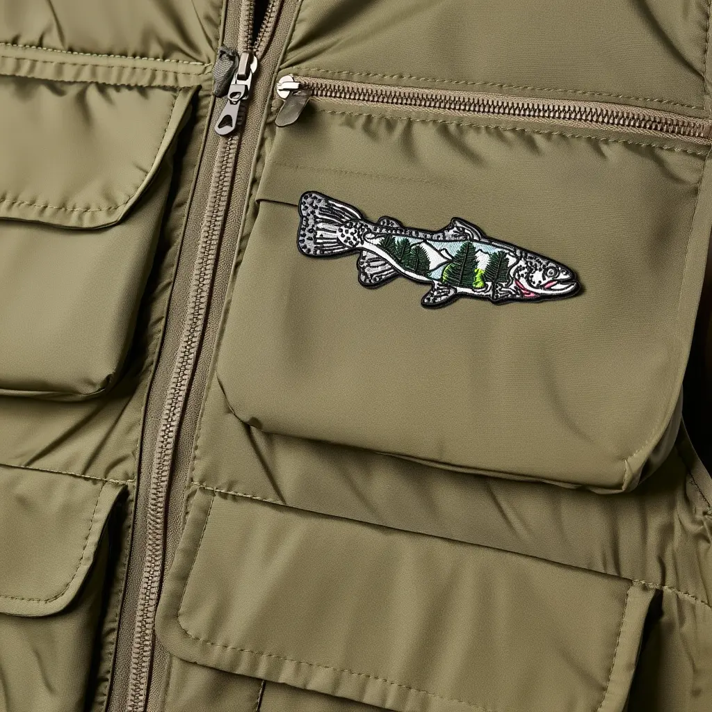 Patch Poisson Montagne Veste de Pêche.webp